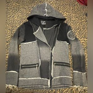 Buckle Crash and Burn Sweater Zip Up Jacket